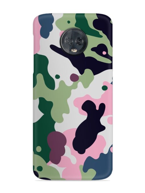 Seamless Funky Camouflage Snap Case for Motorola Moto G6 Plus Zapvi