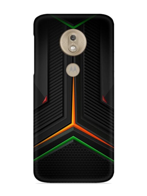 Orange Triangle Light Snap Case for Motorola Moto G7 Play Zapvi