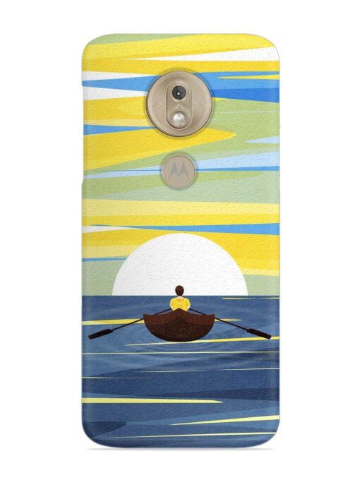 Rowing Person Ferry Paddle Snap Case for Motorola Moto G7 Play Zapvi