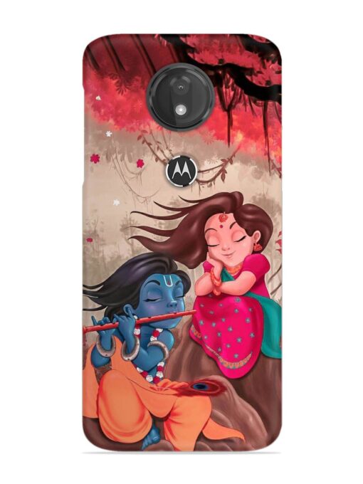 Radhe Krishna Water Art Snap Case for Motorola Moto G7 Power Zapvi