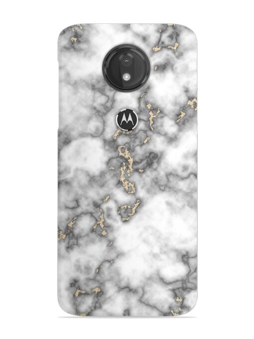 Gray And Gold Marble Snap Case for Motorola Moto G7 Power Zapvi