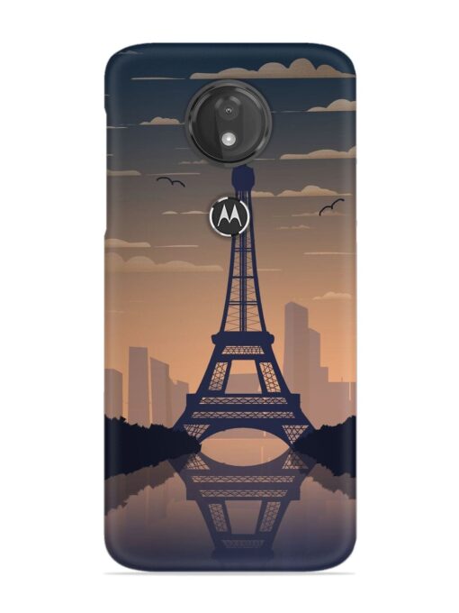 France Paris Eiffel Tower Gradient Snap Case for Motorola Moto G7 Power Zapvi