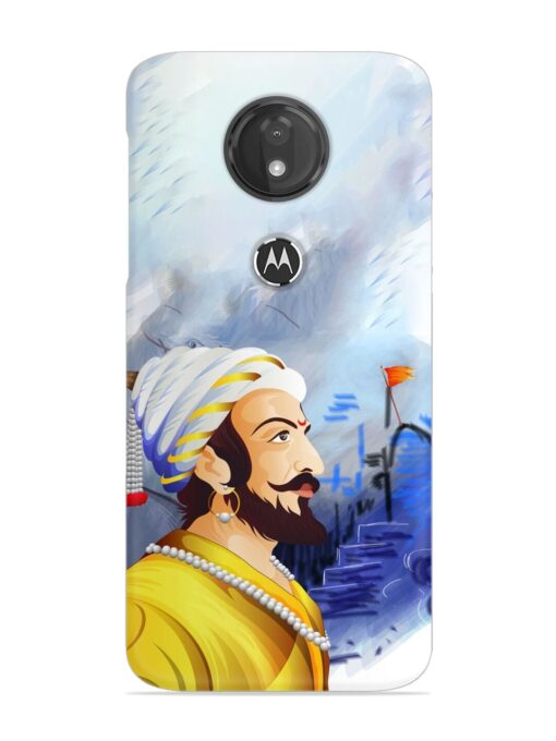 Shivaji Maharaj Color Paint Art Snap Case for Motorola Moto G7 Power Zapvi