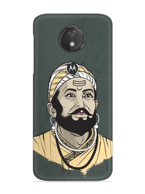 Shivaji Maharaj Vector Art Snap Case for Motorola Moto G7 Power Zapvi