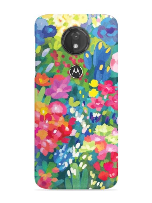 Watercolor Flower Art Snap Case for Motorola Moto G7 Power Zapvi