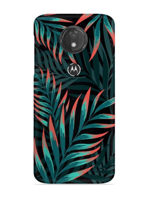 Green Leaf Art Snap Case for Motorola Moto G7 Power Zapvi