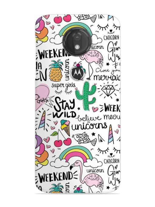 Unicorn Ice Cream Snap Case for Motorola Moto G7 Power Zapvi