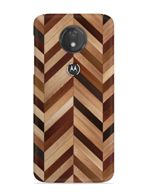 Seamless Wood Parquet Snap Case for Motorola Moto G7 Power Zapvi