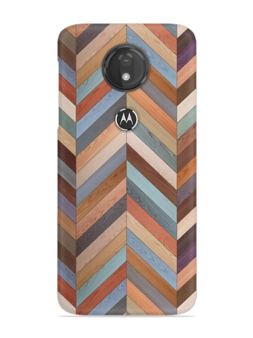 Seamless Wood Parquet Snap Case for Motorola Moto G7 Power Zapvi