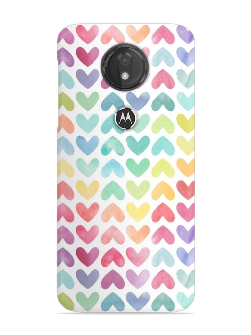 Seamless Colorful Watercolor Snap Case for Motorola Moto G7 Power Zapvi