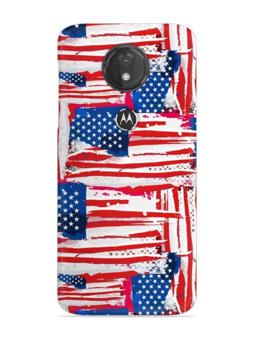 Usa Flag Seamless Snap Case for Motorola Moto G7 Power Zapvi