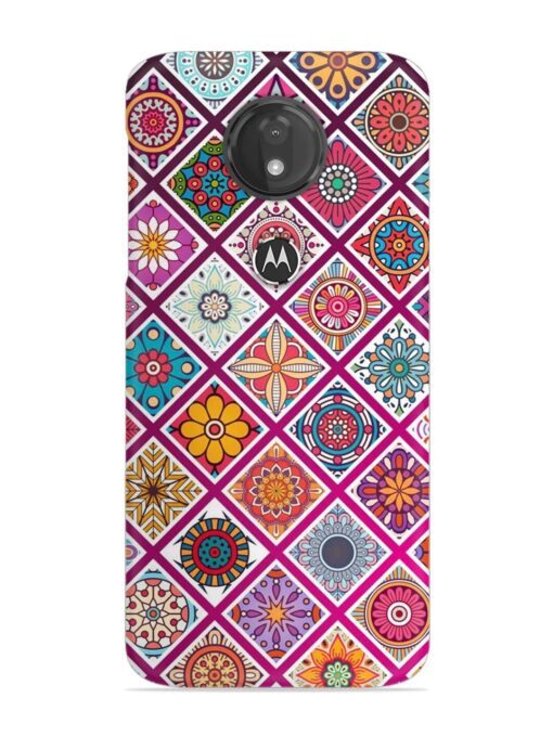 Seamless Tile Pattern Snap Case for Motorola Moto G7 Power Zapvi