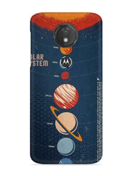 Solar System Vector Snap Case for Motorola Moto G7 Power Zapvi