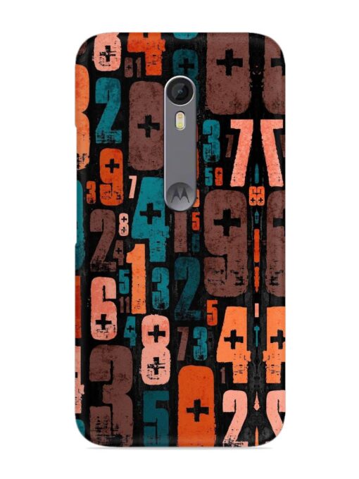 0 To 9 Art Snap Case for Motorola Moto X Style Zapvi