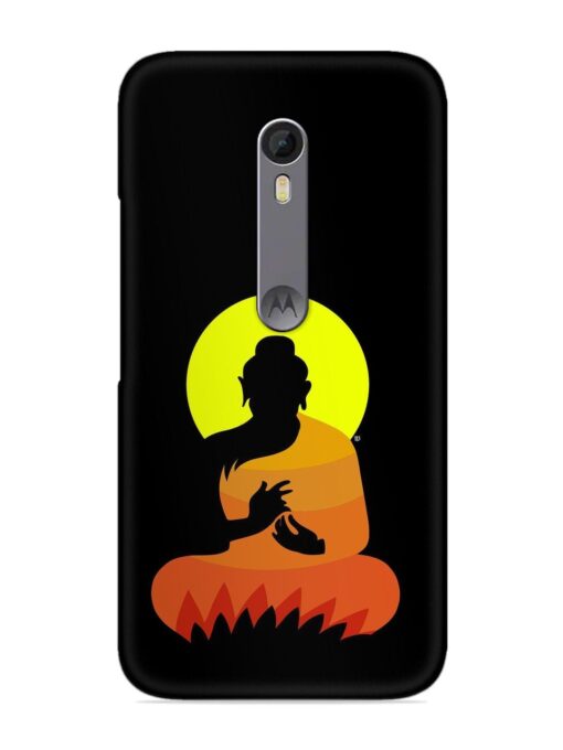 Buddha Art Black Snap Case for Motorola Moto X Style Zapvi