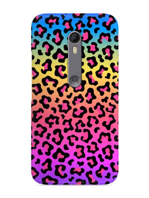 Neon Rainbow Colored Snap Case for Motorola Moto X Style Zapvi