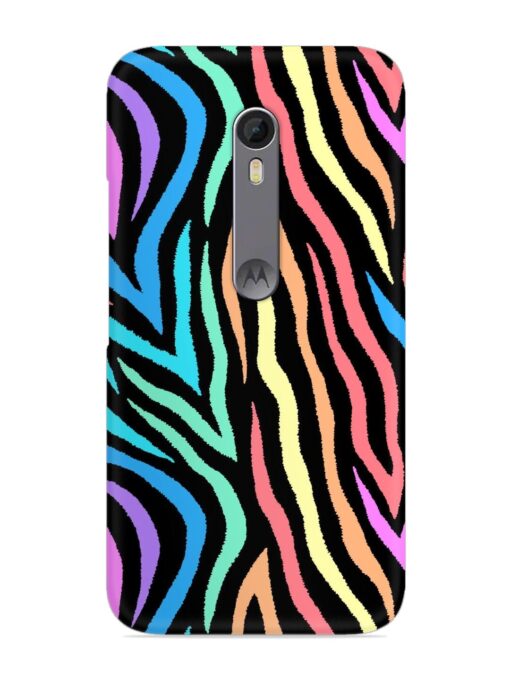 Colorful Abstract Zebra Snap Case for Motorola Moto X Style Zapvi