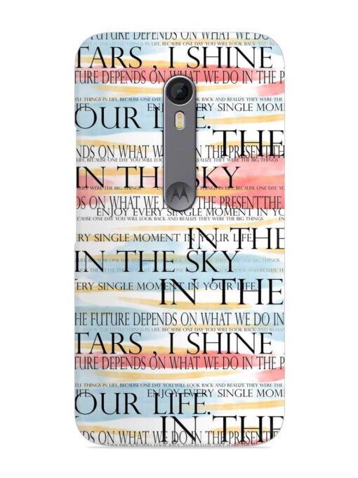 Seamless Slogans Pattern Snap Case for Motorola Moto X Style Zapvi