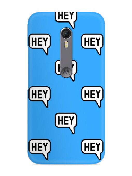 Hey Text Message Snap Case for Motorola Moto X Style Zapvi