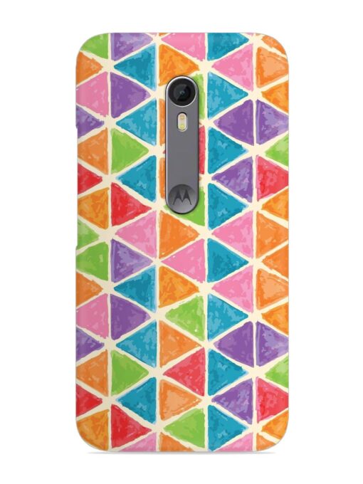 Seamless Colorful Isometric Snap Case for Motorola Moto X Style Zapvi