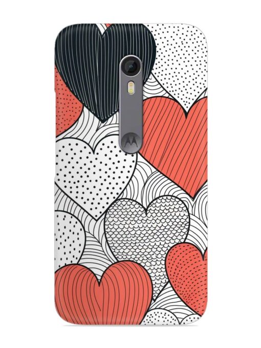 Girly Heart Seamless Snap Case for Motorola Moto X Style Zapvi