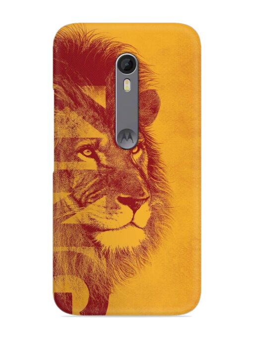 Gold Lion Crown Art Snap Case for Motorola Moto X Style Zapvi