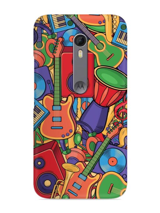 Colorful Music Art Snap Case for Motorola Moto X Style Zapvi