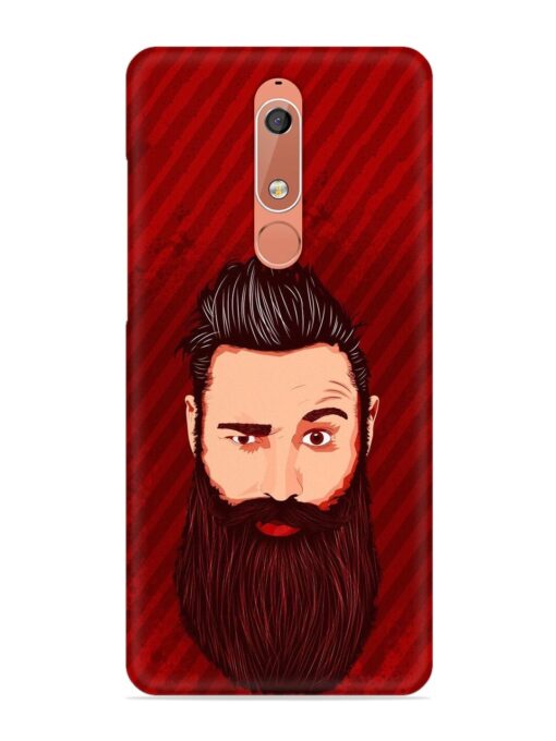 Beardo Man Snap Case for Nokia 5.1 Zapvi