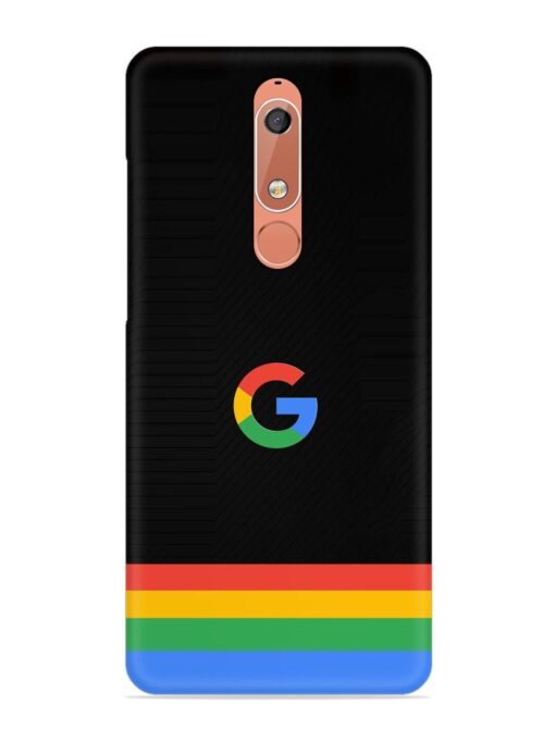 Google Logo Art Snap Case for Nokia 5.1 Zapvi