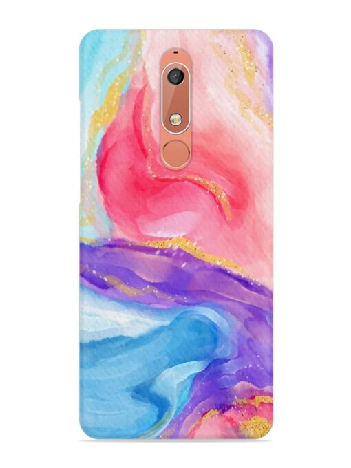 Watercolor Gradient Snap Case for Nokia 5.1 Zapvi