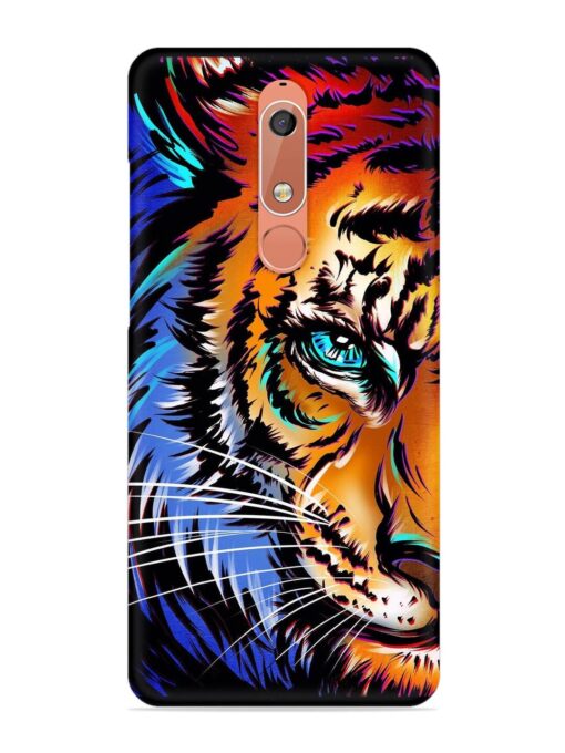 Colorful Lion Art Snap Case for Nokia 5.1 Zapvi