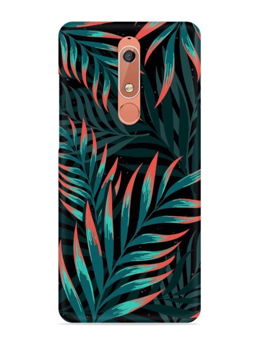 Green Leaf Art Snap Case for Nokia 5.1 Zapvi