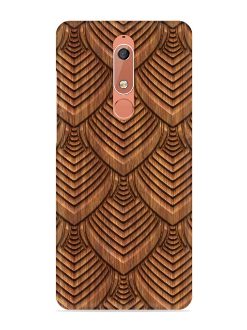 Carved Pattern On Snap Case for Nokia 5.1 Zapvi