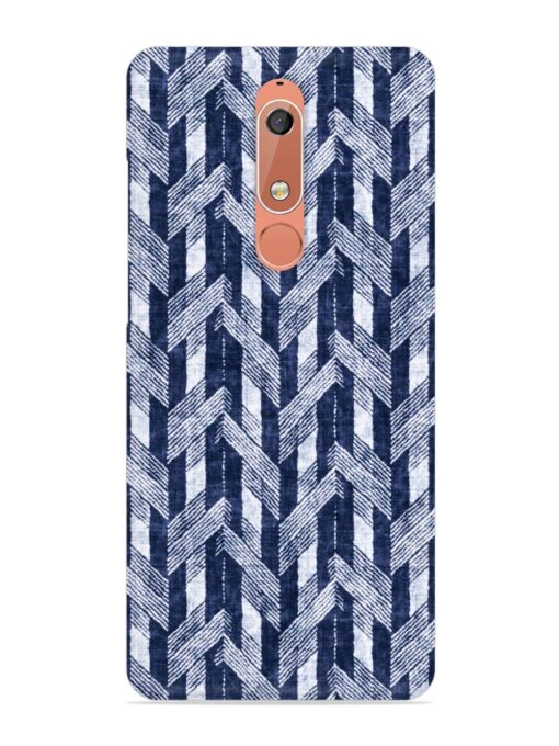 Abstract Herringbone Motif Snap Case for Nokia 5.1 Zapvi