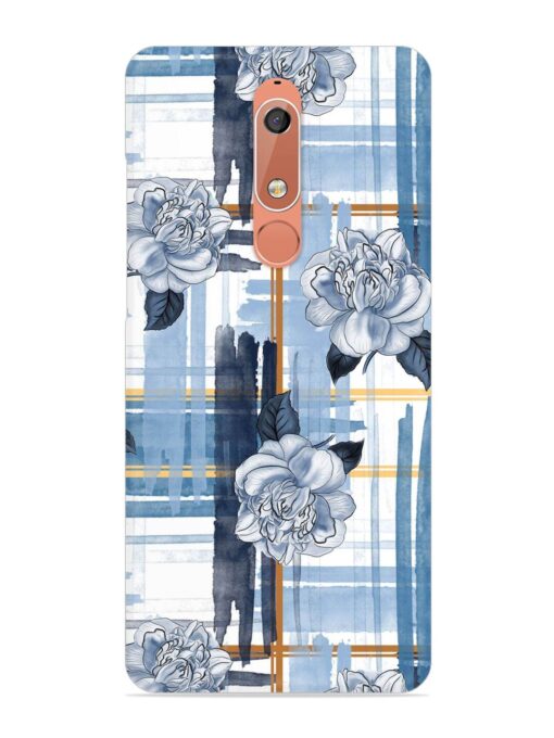 Watercolor Pattern Rose Snap Case for Nokia 5.1 Zapvi