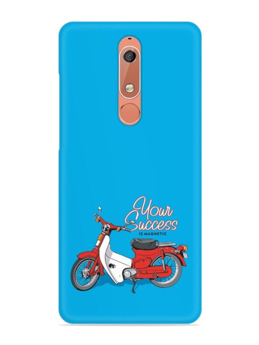 Motorcycles Image Vector Snap Case for Nokia 5.1 Zapvi