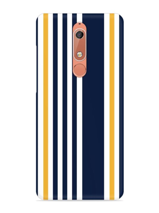 Seamless Stripe Pattern Snap Case for Nokia 5.1 Zapvi