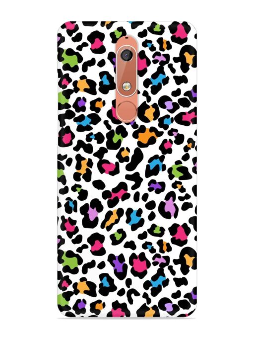 Seamless Leopard Pattern Snap Case for Nokia 5.1 Zapvi