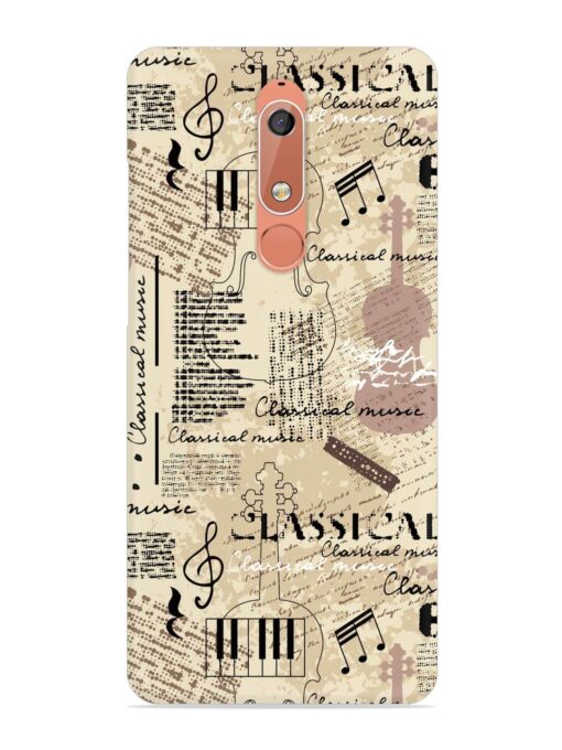 Classical Music Lpattern Snap Case for Nokia 5.1 Zapvi