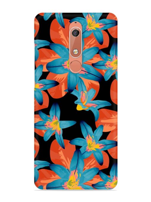 Philippine Flowers Seamless Snap Case for Nokia 5.1 Zapvi