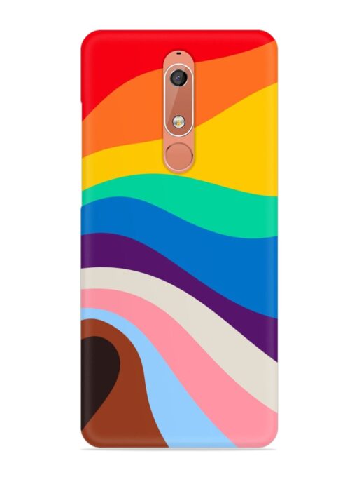 Minimal Pride Art Snap Case for Nokia 5.1 Zapvi