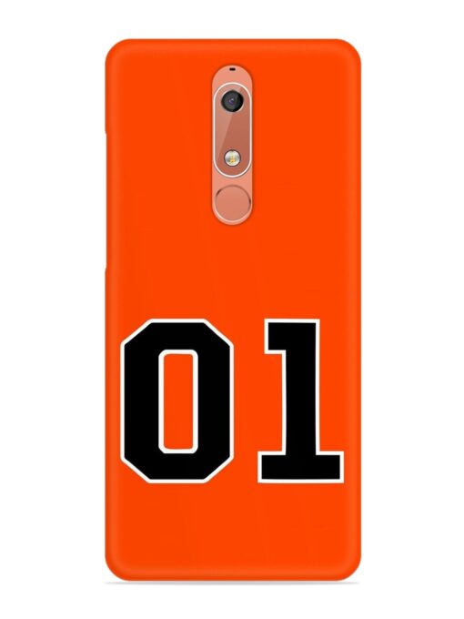 01 Number Snap Case for Nokia 5.1 Zapvi