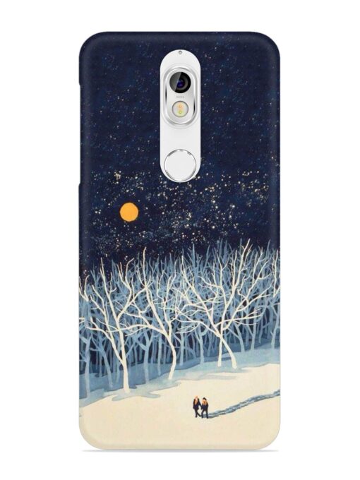 Full Moon Snowshoe Tour Snap Case for Nokia 7 Zapvi