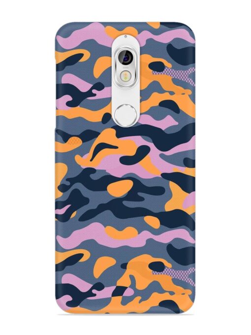 Camouflage Army Military English Orange Art Snap Case for Nokia 7 Zapvi