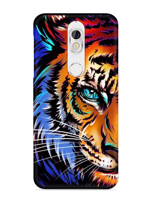 Colorful Lion Art Snap Case for Nokia 7 Zapvi