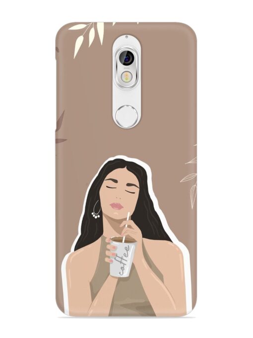 Girl With Coffee Snap Case for Nokia 7 Zapvi