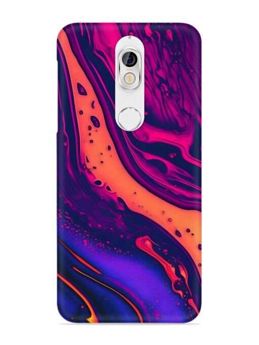 Fluid Blue Pink Art Snap Case for Nokia 7 Zapvi