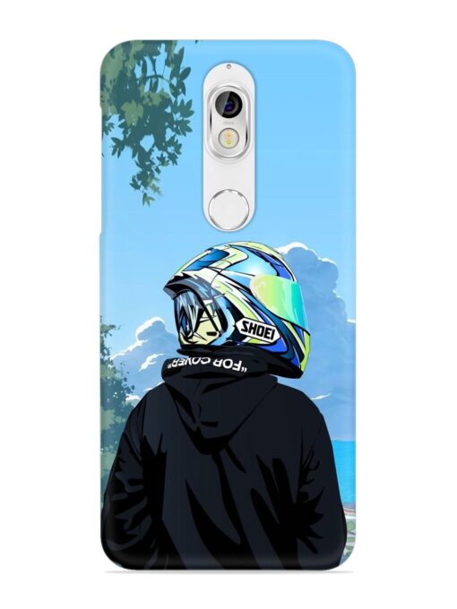 Rider With Helmet Snap Case for Nokia 7 Zapvi