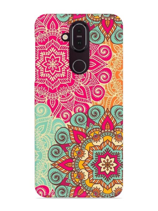 Mandala Seamless Snap Case for Nokia 7.1 Zapvi