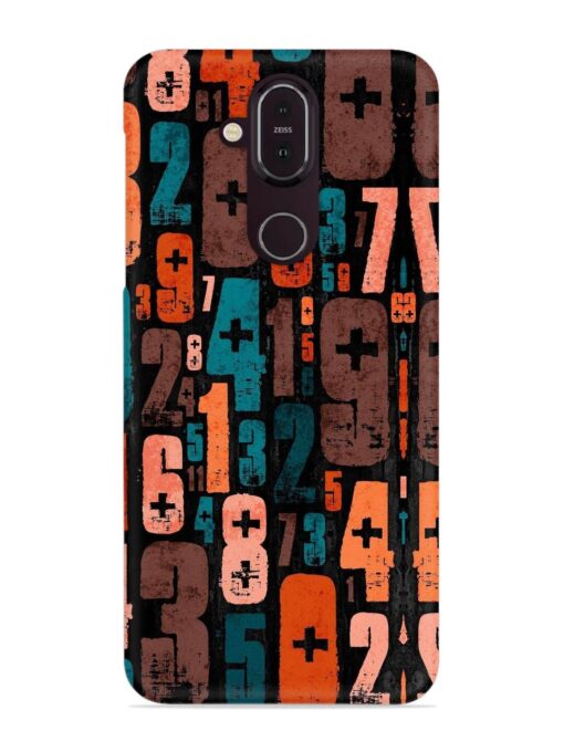 0 To 9 Art Snap Case for Nokia 7.1 Zapvi